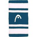 Head Striped Wristband 5'' Teal / White - 2 szt.